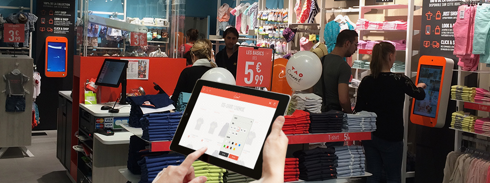 tablettes vendeurs augmentés en magasins